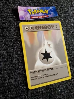 Pokemon Double Colorless Energy Base Set 2 124/130 NM Condition - Image 3