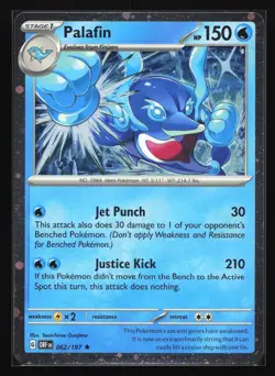 Pokemon Palafin 062/197 Obsidian Flames Cosmos Holo Rare Promo NM - Image 1