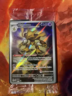 Pokemon Center Stamped Alakazam 009 Pokemon Mega Evolutions - ETB Promo Sealed - Image 1
