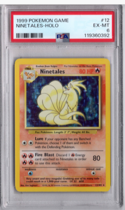 Pokemon TCG Ninetales Base Set 12/102 Holo 1999-2000 Wizards Base Set PSA 6 - Image 1