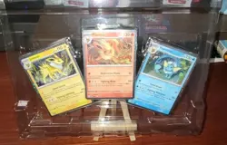 Pokemon Jolteon Flareon Vaporeon 167 168 189 Promo Set of 3 Prismatic Evolutions - Image 2