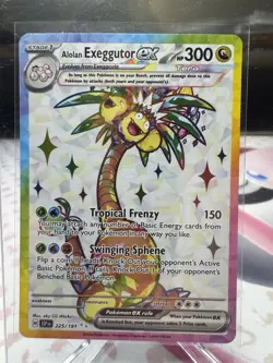 Alolan Exeggutor ex 225/191 Surging Sparks Ultra Rare Full Art Pokemon TCG NM/M - Image 1