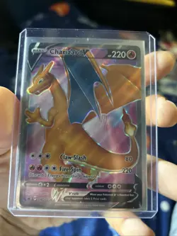 Pokemon TCG Charizard v SWSH050 Black Star Promo Full Art Champion's Path - Image 1