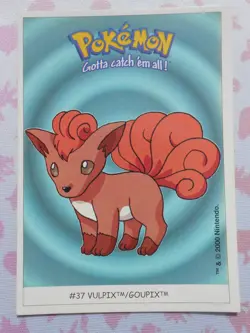 GOUPIX / VULPIX #37 - DUNKIN BOOMER 2000 - CARTE POKEMON - TRES BON ETAT - Image 1