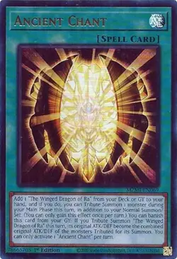 Ancient Chant - 1st Edition Maze of Millennia NM YuGiOh - Image 1