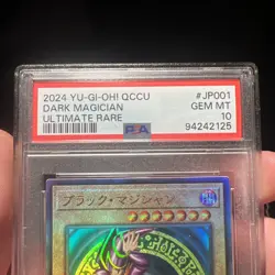 PSA 10 YuGiOh Dark Magician QCCU-JP001 Ultimate Rare Japanese Unity - Image 2