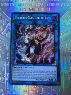 Unchained Soul Lord Of Yama MP24-EN101 Prismatic Secret Rare Yugioh NM - Image 1