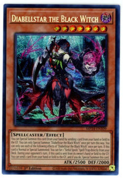 Yugioh TCG Diabellstar the Black Witch MP24-EN109 Dueling Mirrors Secret Rare - Image 1