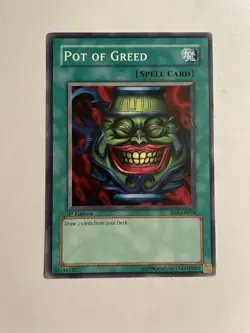 Yu-Gi-Oh! TCG Pot of Greed Structure Deck SD4-EN018 1st Edition - MP - Image 1