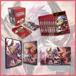 KONAMI OFFICIAL: JADEN YUBEL Playmat Sleeves Binder & Deck Box Bundle YuGiOh - Image 1