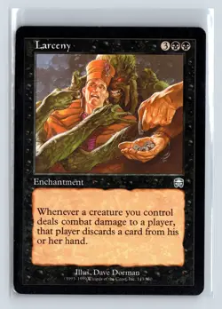 LARCENY - MTG Magic the Gathering Card - Mercadian Masques - Uncommon - Image 1