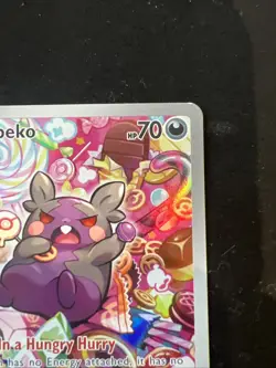 Morpeko Holo Pokemon Card 206/182 Sv04: Paradox Rift Mint Condition - Image 3