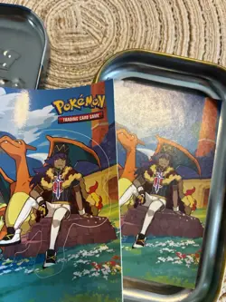 Pokemon Crown Zenith Mini Tin Leon Charizard, Comes With Sticker And Art Card. - Image 3