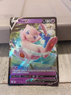 Pokemon Darkness Ablaze Holo Ultra Rare TCG Card #069/189 Mew V - Image 1
