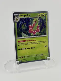 Meganium Holo Rare 010/132 Mega Evolution Pokemon Card Near Mint Condition - Image 1