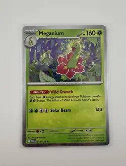 Meganium Holo Rare 010/132 Mega Evolution Pokemon Card Near Mint Condition - Image 2