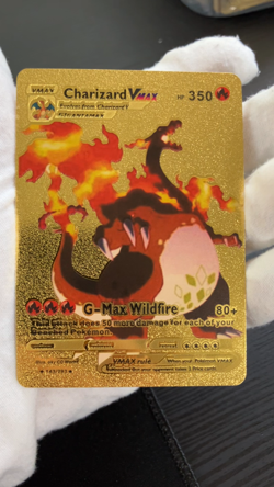 Charizard Vmax Gold Foil Textured Display Card - Image 2