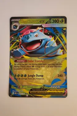 Mega Venusaur ex 003/132 Pokemon Card Mega Evolution Double Rare - Image 1