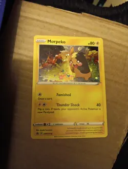 Morpeko SWSH116 Black Star Promo Holo Pokemon Card Near Mint Condition - Image 1