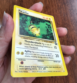 Pokemon TCG Pikachu WOTC Black Star promo card 27/53 2000 LP - Image 3