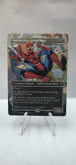 Borderless SPECTACULAR SPIDER-MAN x1 mtg NM-M Marvel's Spider-Man 1 Rare - Image 1
