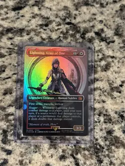 Lightning, Army of One (Foil, Borderless, FIN 0320) - MTG Final Fantasy - Image 1