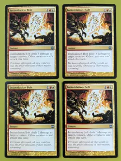 Intimidation Bolt x4 Alara Reborn 4x Playset Magic the Gathering MTG - Image 1