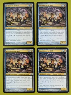 Architects of Will x4 Alara Reborn 4x Playset Magic the Gathering MTG - Image 1