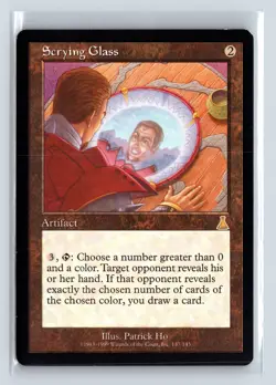 SCRYING GLASS - MTG Magic the Gathering Card - Urza's Destiny - Rare - Image 1