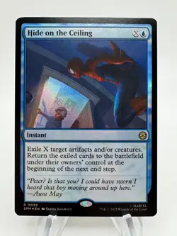 MTG Marvel's Spider-Man HIDE ON THE CEILING Rare Foil #0032 - Image 1
