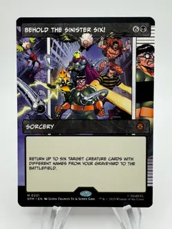 MTG Marvel's Spider-Man BEHOLD THE SINISTER SIX! Borderless Mythic #0221 - Image 1
