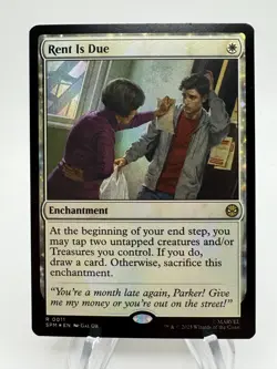 MTG Marvel's Spider-Man RENT IS DUE Rare Foil #0011 - Image 1