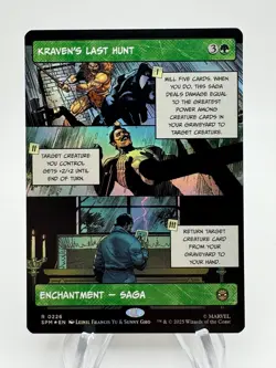 MTG Marvel's Spider-Man KRAVEN'S LAST HUNT Borderless Rare Foil #0226 - Image 1