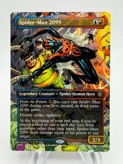 MTG Marvel's Spider-Man SPIDER-MAN 2099 Borderless Rare #0205 - Image 1