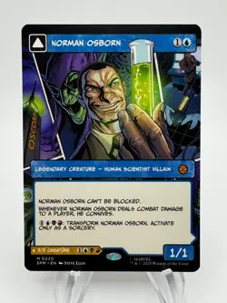 MTG Marvel's Spider-Man NORMAN OSBORN GREEN GOBLIN Borderless Mythic #220 - Image 1