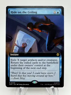 MTG Marvel's Spider-Man HIDE ON THE CEILING Extended Art Rare #0249 - Image 1
