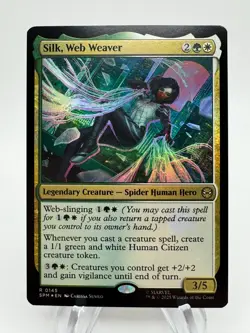 MTG Marvel's Spider-Man SILK, WEB WEAVER Rare Foil #0145 - Image 1