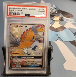 Pokemon Ho-Oh GX SV50/SV94 PSA 10 Gem Mint Hidden Fates Shiny Vault 2019 - Image 1