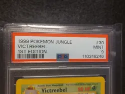 1999 Pokemon Jungle Victeeebel #30 Non Holo 1st Edition PSA 9 Freshly Graded - Image 2