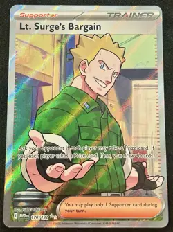 Lt. Surge’s Bargain 170/132 - Ultra Rare - Pokemon Mega Evolution - NM - Image 1