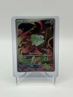 Pokemon Bulbasaur 133/132 Pokemon TCG Mega Evolution Stamped Promo FLAWLESS - Image 1