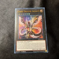 Cyber Dragon Infinity LEDD-ENB31 Ultra Rare 1st Edition Yugioh Card LP - Image 1