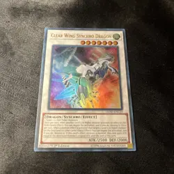 Yugioh Clear Wing Synchro Dragon LEDD-ENC29 Ultra Rare 1st Ed LP - Image 1