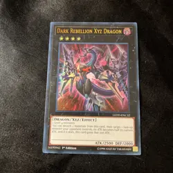 DARK REBELLION XYZ DRAGON ULTRA RARE (LP) LEDD-ENC32 YUGIOH! 1st Edition - Image 1