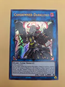Yugioh Condemned Darklord DUOV-EN006 Ultra Rare 1st Ed NM - Image 1