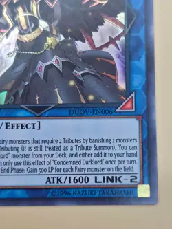 Yugioh Condemned Darklord DUOV-EN006 Ultra Rare 1st Ed NM - Image 3