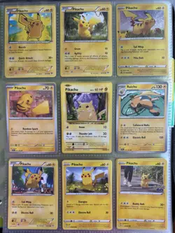 Pokemon Card Species Set Lot - 9x Unique Cards / Pikachu Family - Image 1