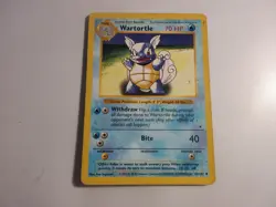 Wartortle Shadowless Base Set Pokemon Card Heavily Played - Image 1