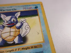 Wartortle Shadowless Base Set Pokemon Card Heavily Played - Image 2