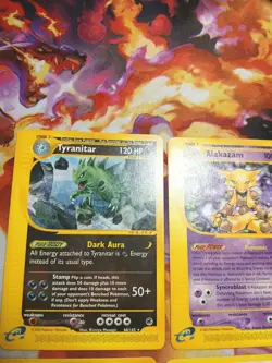 Pokemon TCG E Reader 4 Card Lot Weezing, Alakazam, Flygon, Tyranitar - Image 2